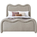 Meridian Gavin Beige Chenille Fabric King Bed (3 Boxes) IMAGE 3