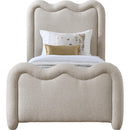 Meridian Gavin Beige Chenille Fabric Twin Bed (3 Boxes) IMAGE 3