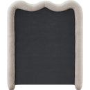 Meridian Gavin Beige Chenille Fabric Twin Bed (3 Boxes) IMAGE 5