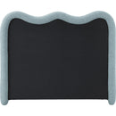 Meridian Gavin Blue Chenille Fabric Full Bed (3 Boxes) IMAGE 5