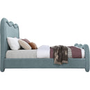 Meridian Gavin Blue Chenille Fabric King Bed (3 Boxes) IMAGE 4