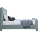 Meridian Gavin Blue Chenille Fabric Twin Bed (3 Boxes) IMAGE 4