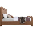 Meridian Gavin Cognac Chenille Fabric King Bed (3 Boxes) IMAGE 4