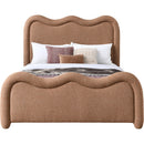 Meridian Gavin Cognac Chenille Fabric Queen Bed (3 Boxes) IMAGE 3