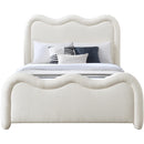 Meridian Gavin Cream Chenille Fabric King Bed (3 Boxes) IMAGE 3