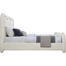 Meridian Gavin Cream Chenille Fabric Queen Bed (3 Boxes) IMAGE 4