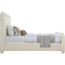 Meridian Gavin Cream Chenille Fabric Twin Bed (3 Boxes) IMAGE 4