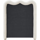 Meridian Gavin Cream Chenille Fabric Twin Bed (3 Boxes) IMAGE 5