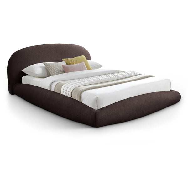 Meridian Genesis Brown Teddy Fabric Full Bed (3 Boxes) IMAGE 1