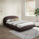 Meridian Genesis Brown Teddy Fabric Full Bed (3 Boxes) IMAGE 2