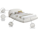 Meridian Genesis Cream Teddy Fabric Full Bed (3 Boxes) IMAGE 7