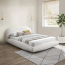 Meridian Genesis Cream Teddy Fabric Queen Bed (3 Boxes) IMAGE 2