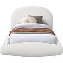 Meridian Genesis Cream Teddy Fabric Twin Bed (3 Boxes) IMAGE 3
