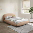 Meridian Genesis Beige Teddy Fabric King Bed (3 Boxes) IMAGE 2
