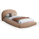 Meridian Genesis Beige Teddy Fabric Twin Bed (3 Boxes) IMAGE 6