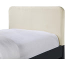 Meridian Ivy Black & Cream Velvet Twin Trundle/Storage Bed IMAGE 6