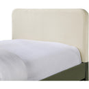 Meridian Ivy Olive & Cream Velvet Twin Trundle/Storage Bed IMAGE 6