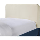 Meridian Ivy Navy & Cream Velvet Twin Trundle/Storage Bed IMAGE 6