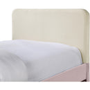 Meridian Ivy Pink & Cream Velvet Twin Trundle/Storage Bed IMAGE 6