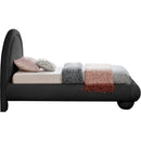 Meridian Madrid Black Velvet Twin Bed IMAGE 4