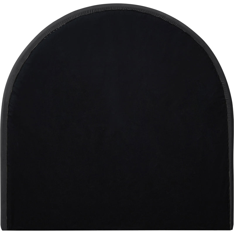 Meridian Madrid Black Velvet Twin Bed IMAGE 5