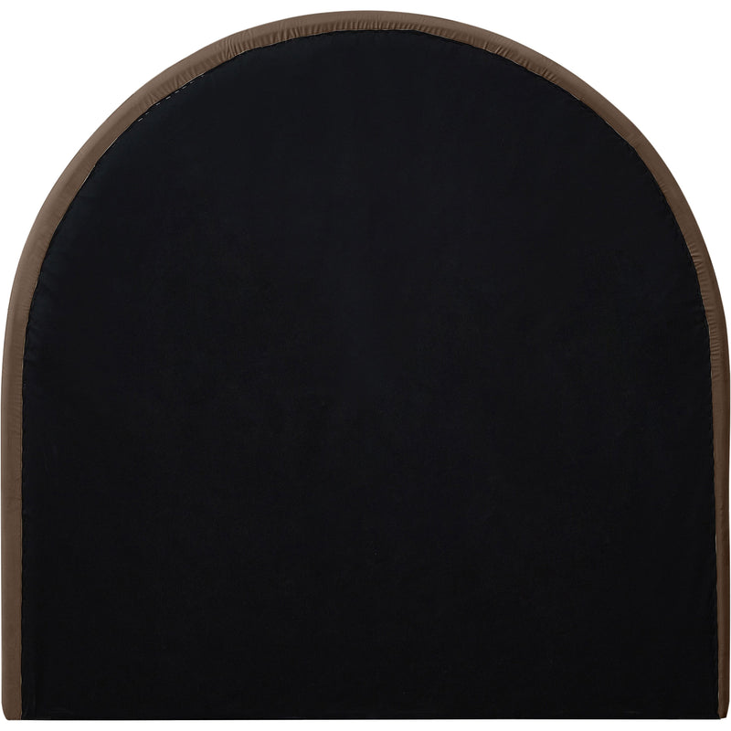 Meridian Madrid Brown Velvet Twin Bed IMAGE 5
