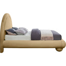 Meridian Madrid Camel Velvet King Bed IMAGE 4