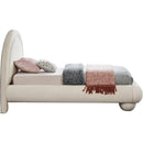 Meridian Madrid Cream Velvet Twin Bed IMAGE 4