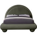 Meridian Madrid Green Velvet Full Bed IMAGE 3