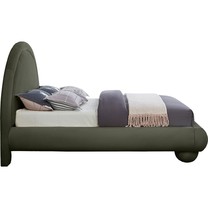 Meridian Madrid Green Velvet Full Bed IMAGE 4