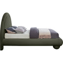 Meridian Madrid Green Velvet Queen Bed IMAGE 4
