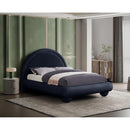 Meridian Madrid Navy Velvet Full Bed IMAGE 2