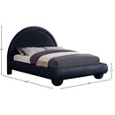 Meridian Madrid Navy Velvet Full Bed IMAGE 7