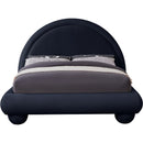 Meridian Madrid Navy Velvet King Bed IMAGE 3
