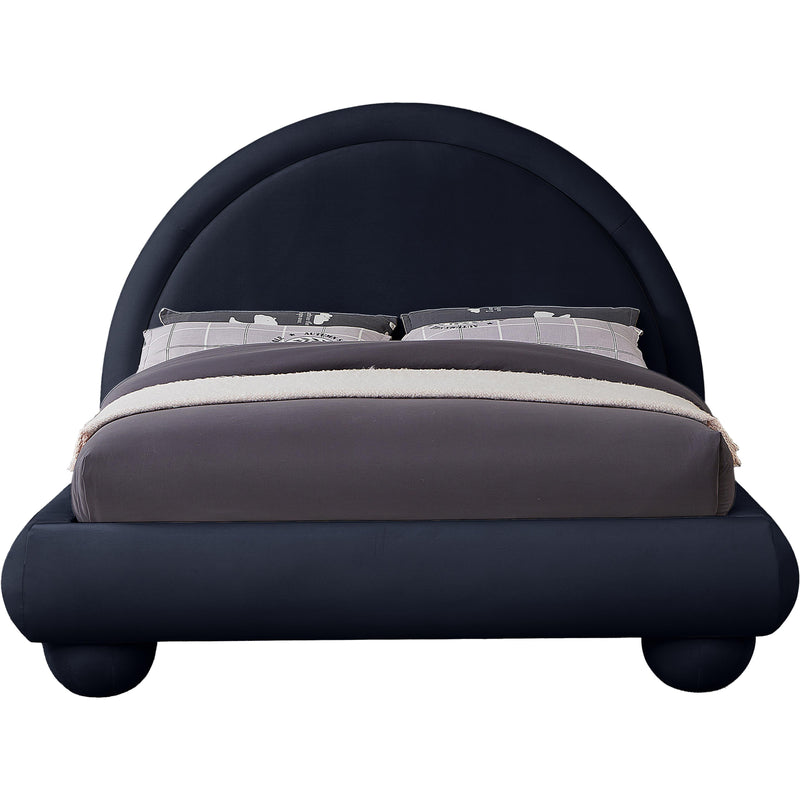 Meridian Madrid Navy Velvet Queen Bed IMAGE 3
