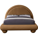 Meridian Madrid Saddle Velvet King Bed IMAGE 3