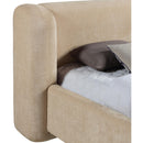  Meridian Modena Beige Chenille Fabric Upholstered King Bed IMAGE 7