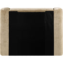  Meridian Modena Beige Chenille Fabric Upholstered Twin Bed IMAGE 5