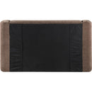  Meridian Modena Brown Chenille Fabric Upholstered Full Bed IMAGE 5