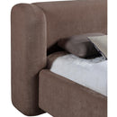  Meridian Modena Brown Chenille Fabric Upholstered Full Bed IMAGE 7