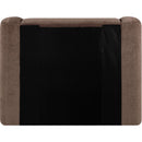  Meridian Modena Brown Chenille Fabric Upholstered Twin Bed IMAGE 5
