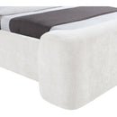  Meridian Modena Cream Chenille Fabric Upholstered Full Bed IMAGE 6
