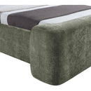  Meridian Modena Green Chenille Fabric Upholstered Full Bed IMAGE 6