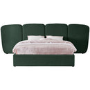 Meridian Shiloh Green Green Boucle Fabric Queen Bed (3 Boxes) IMAGE 3