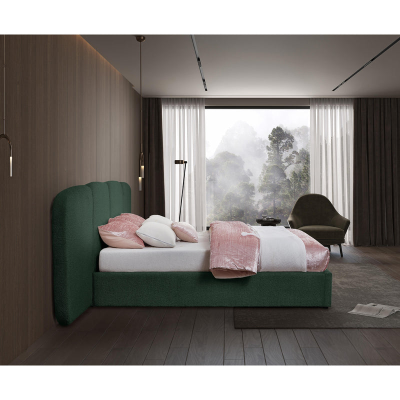 Meridian Shiloh Green Green Boucle Fabric Queen Bed (3 Boxes) IMAGE 6