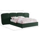 Meridian Shiloh Green Green Boucle Fabric Queen Bed (3 Boxes) IMAGE 9