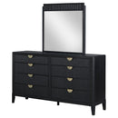  Coaster Furniture Brookmead 224713M 8-Drawer Dresser with Mirror - Black IMAGE 3
