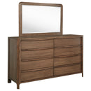  Coaster Furniture Maderia 223323M 8-Drawer Dresser and Mirror - Walnut IMAGE 1