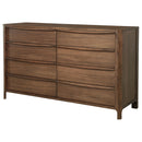  Coaster Furniture Maderia 223323 8-Drawer Dresser Cabinet - Walnut IMAGE 3