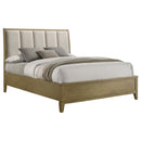 Coaster Furniture Granada 224921Q Upholstered Queen Panel Bed - Natural Pine IMAGE 2